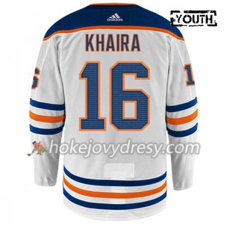 Dětské Hokejový Dres Edmonton Oilers JUJHAR KHAIRA 16 Adidas Bílá Authentic